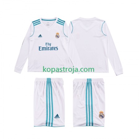 Billiga Fotbollströjor Real Madrid 2017 Retro Barn Hemma tröja 2018 Långärmad